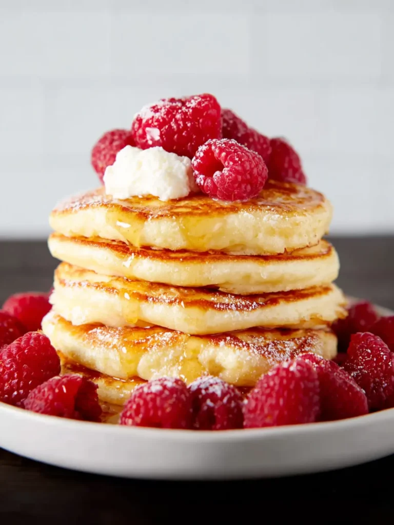 Fluffy Ricotta Pancakes First Image
