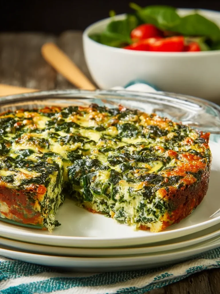 Crustless Spinach Quiche First Image