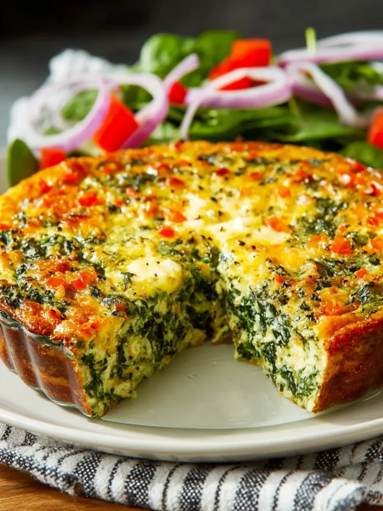 Crustless Spinach Quiche First Image