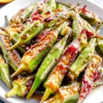 Orange Balsamic Roasted Okra First Image