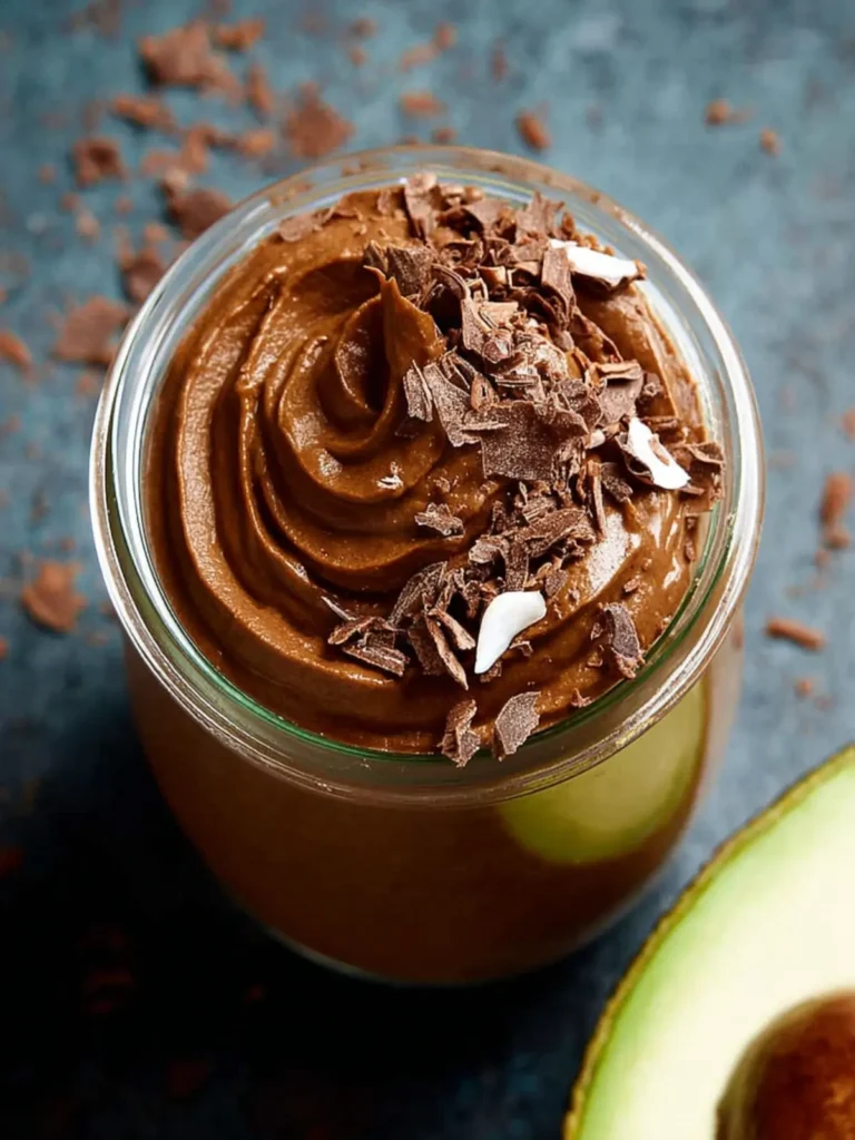 Healthy Avocado Chocolate Mousse First Image