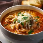 Crockpot Chicken Parmesan Soup First Image