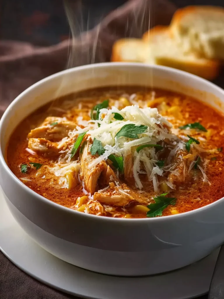 Crockpot Chicken Parmesan Soup First Image