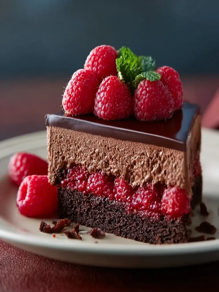 Dark Chocolate Raspberry Mousse Cake: A Dessert Worth Celebrating First Image