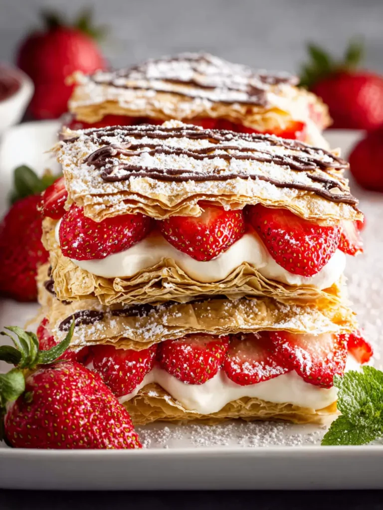 Strawberry Napoleons Recipe First Image