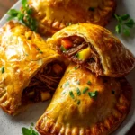 Jamaican Beef Pot Roast Hand Pies with Flaky Pastry First Image