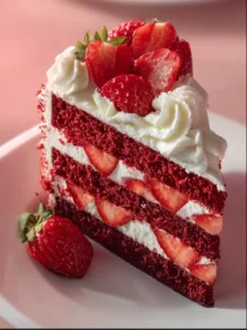 Strawberry Velvet Cake First Image