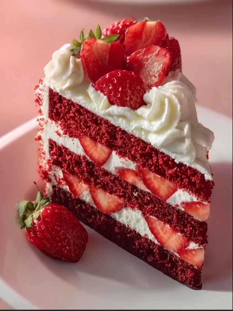 Strawberry Velvet Cake First Image