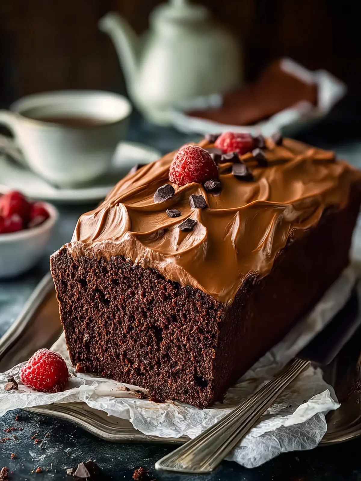 Tea Time Chocolate Loaf Cake: Irresistible with Coffee Frosting